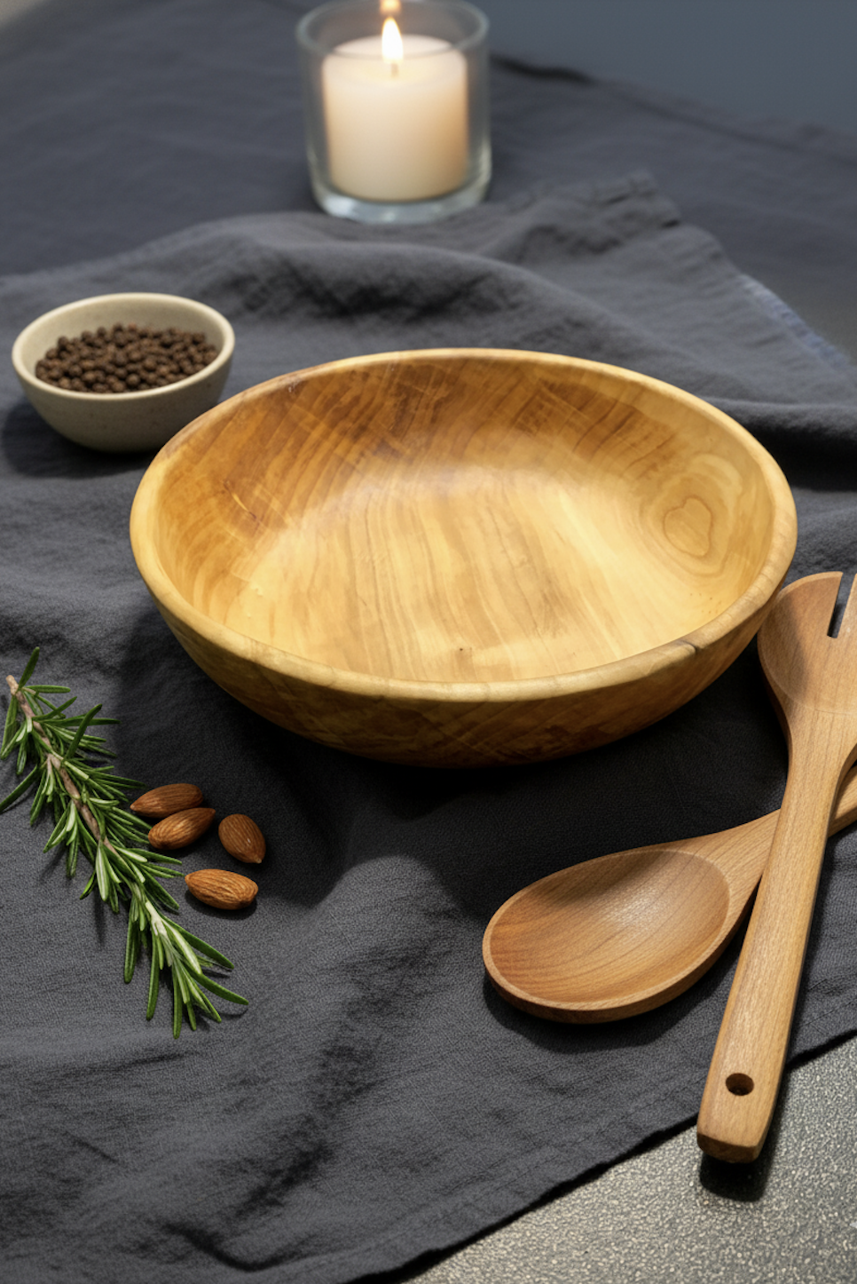 Салатница из тополя