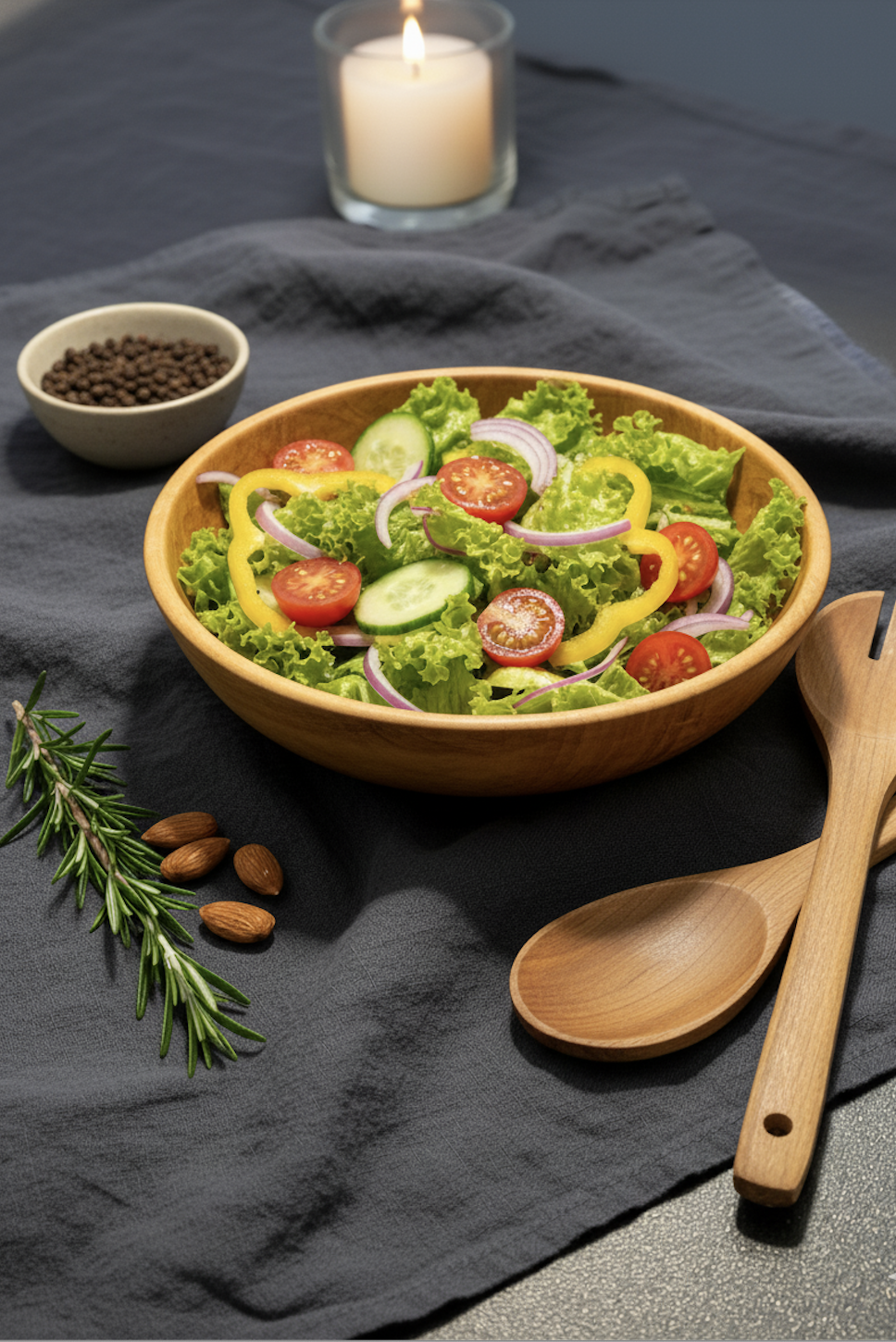 Салатница из тополя