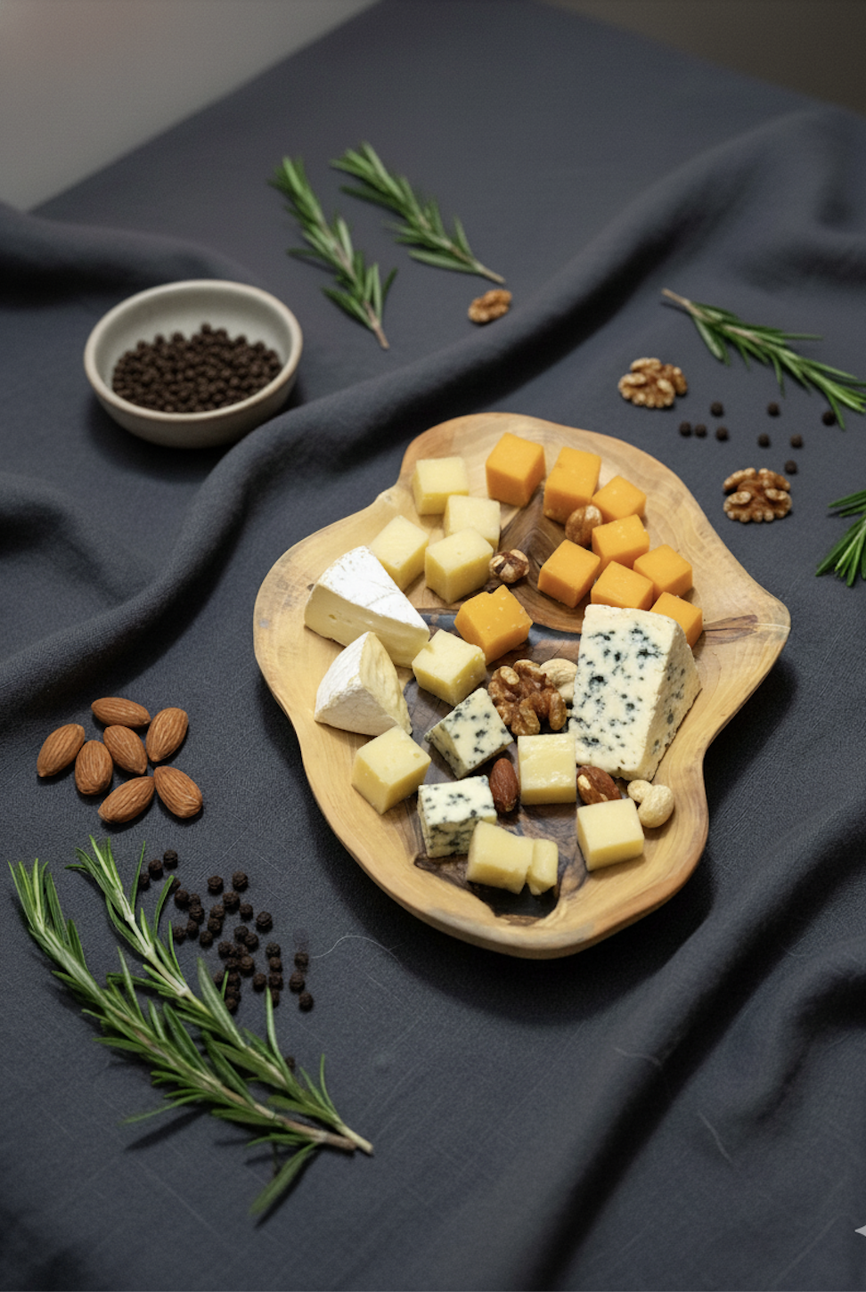 Менажница из грецкого ореха