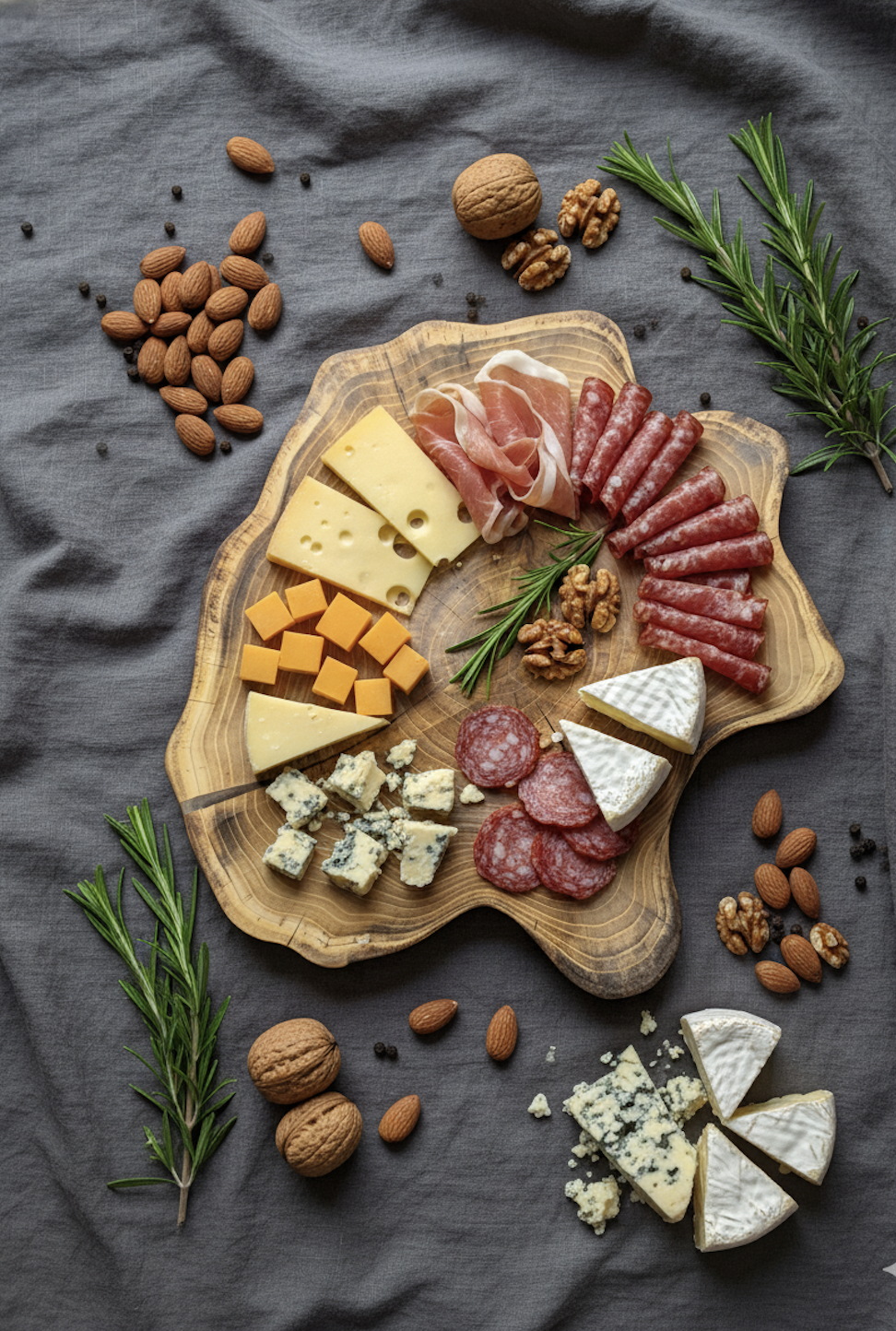 Менажница из спила акации