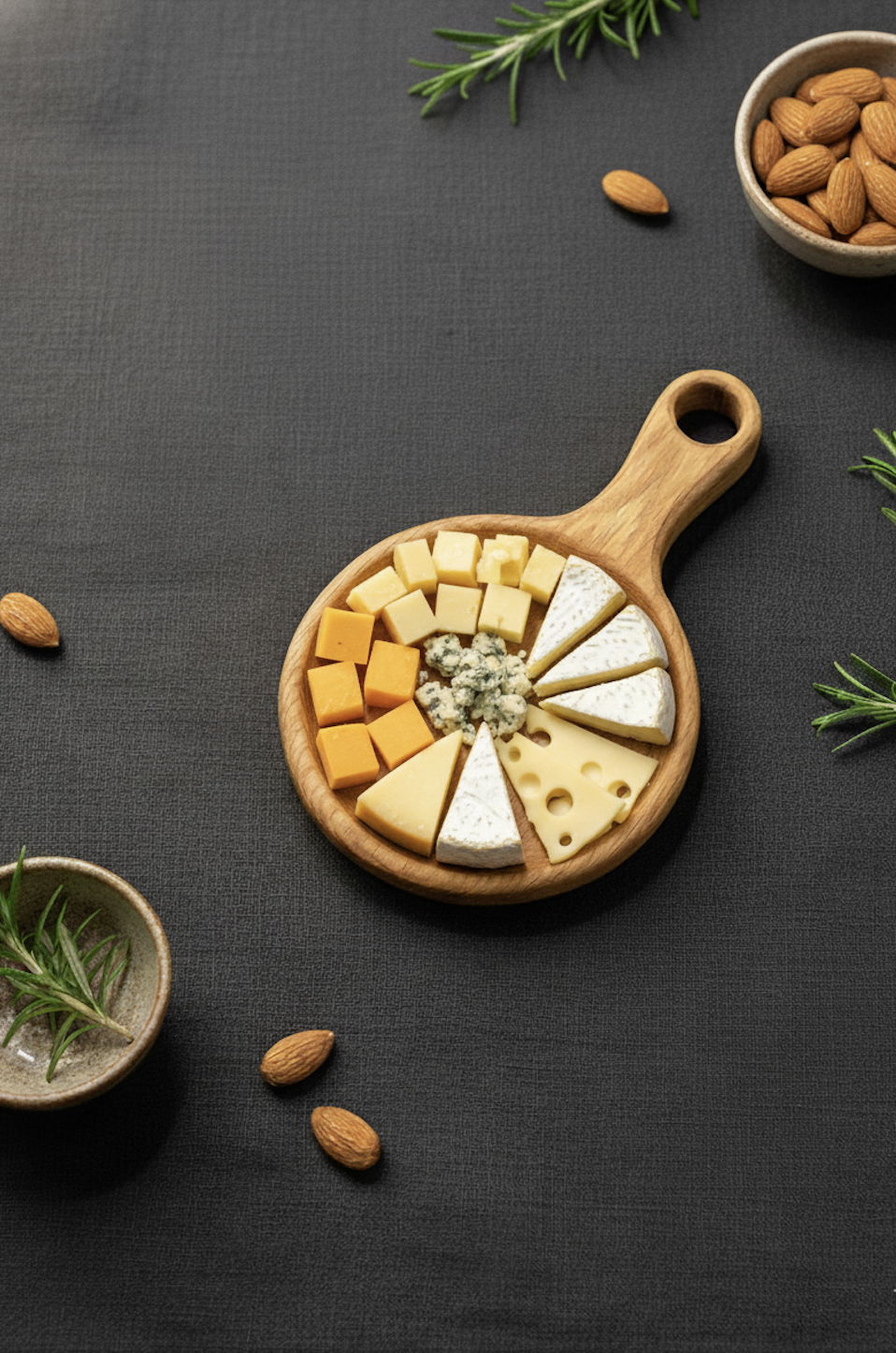 Менажница круглая с ручкой