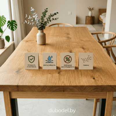 свойства дубовой мебели