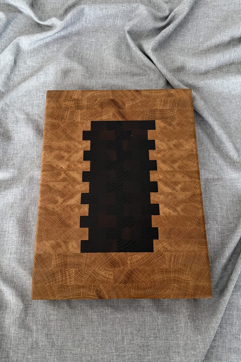 Дубовая разделочная торцевая доска 40 х 30 х 3,5 см