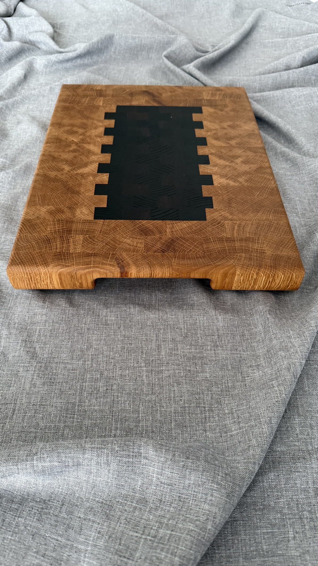 Дубовая разделочная торцевая доска 40 х 30 х 3,5 см